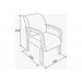 Kit 02 Poltronas Elise 010 Em MDF Tabaco Estampa 4749B Bona Vita