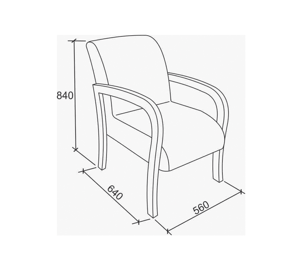 Kit 02 Poltronas Elise 010 Em MDF Tabaco Estampa 4749B Bona Vita