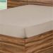 Lençol Avulso 01 Peça  Solteiro C/ Elastico Vapt-Vupt Cáqui - Bordados Ricardo