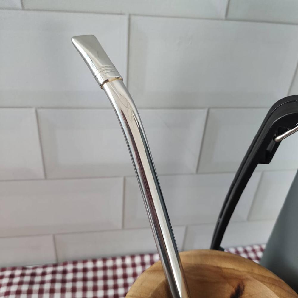 Bomba para Tomar Chimarrão Mil Furos de Mate Inox Bortonaggi