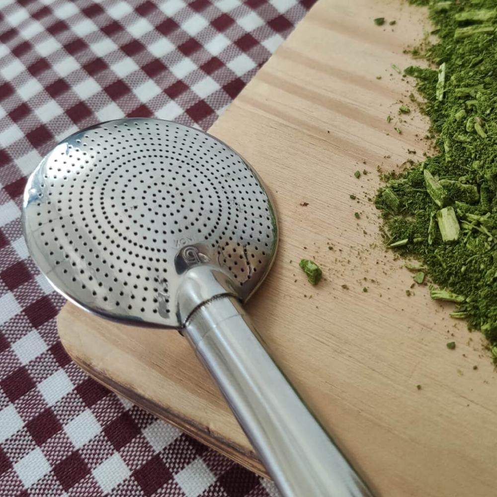 Bomba para Tomar Chimarrão Mil Furos de Mate Inox Bortonaggi
