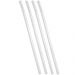 Kit 4 Canudos de Aço Inox Reutilizáveis Sustentável Retos 6,3mm 23cm