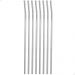 Kit 8 Canudos De Aço Inox Reutilizável Sustentável Curvado 5mm 19cm