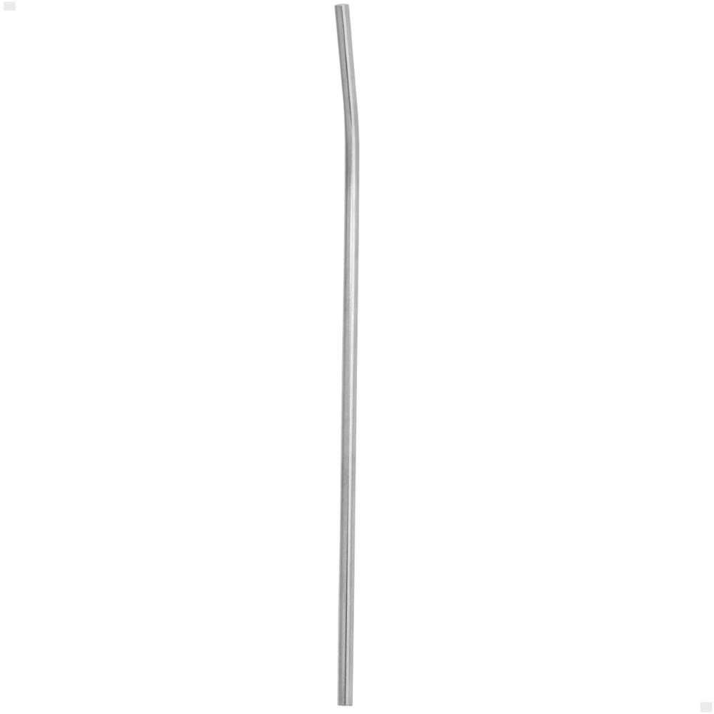 Kit 8 Canudos De Aço Inox Reutilizável Sustentável Curvado 5mm 19cm