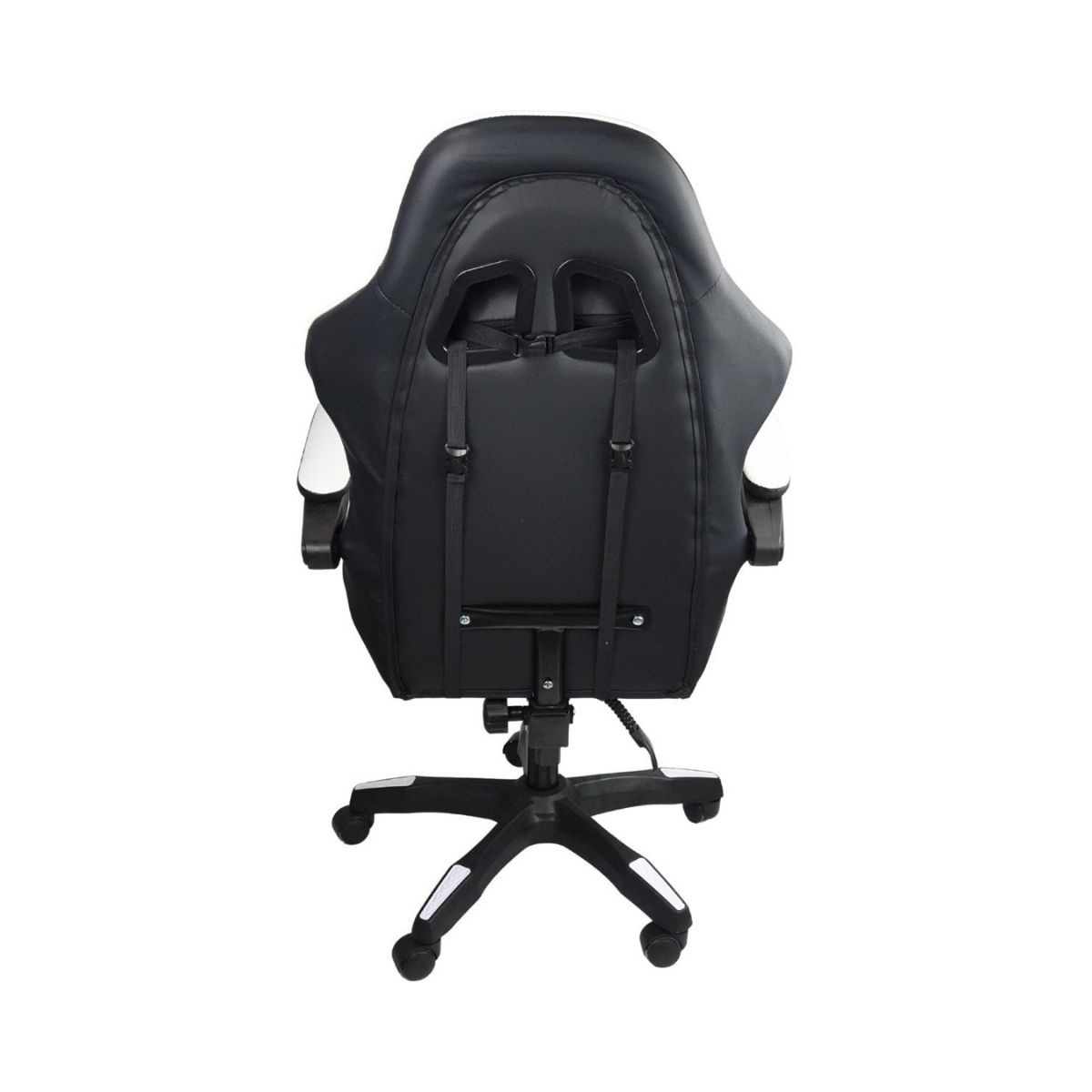 Cadeira Gamer Stillus Ergonômica Com Apoio Para Os Pés - Preta / Branca