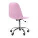 Cadeira Office Eiffel Botonê Ajustável Base Giratória - Rosa