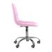 Cadeira Office Eiffel Botonê Ajustável Base Giratória - Rosa