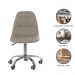 Cadeira Office Eiffel Botonˆ Ajust vel Base Girat¢ria - Bege