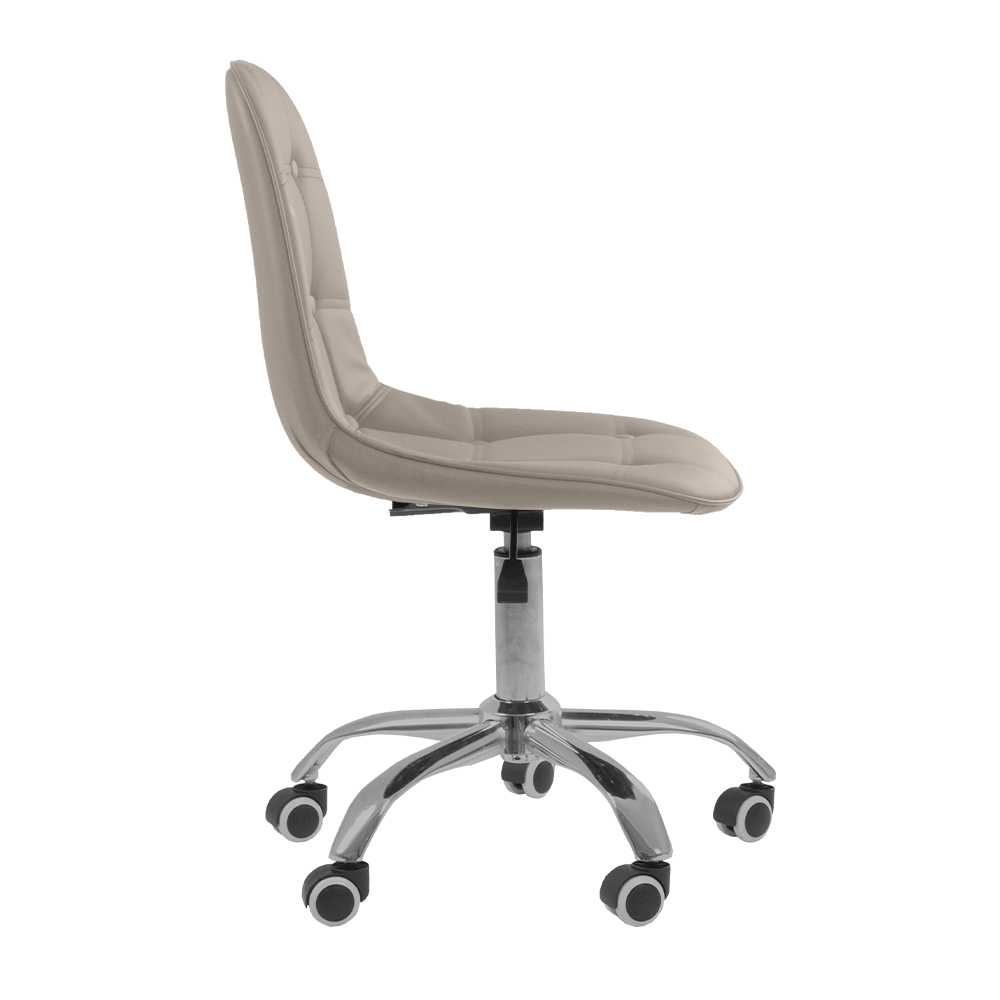 Cadeira Office Eiffel Botonˆ Ajust vel Base Girat¢ria - Bege
