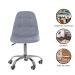 Kit 02 Cadeiras Office Eiffel Botonˆ Ajust vel Base Girat¢ria cor:cinza