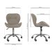 Kit 02 Cadeiras Office Eiffel Slim Ajust vel Base Girat¢ria
