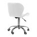 Kit 02 Cadeiras Office Eiffel Slim Ajust vel Base Girat¢ria cor:branco