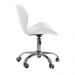 Kit 02 Cadeiras Office Eiffel Slim Ajust vel Base Girat¢ria cor:branco