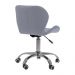 Kit 02 Cadeiras Office Eiffel Slim Ajust vel Base Girat¢ria cor:cinza