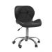 Kit 02 Cadeiras Office Eiffel Slim Ajust vel Base Girat¢ria cor:preto