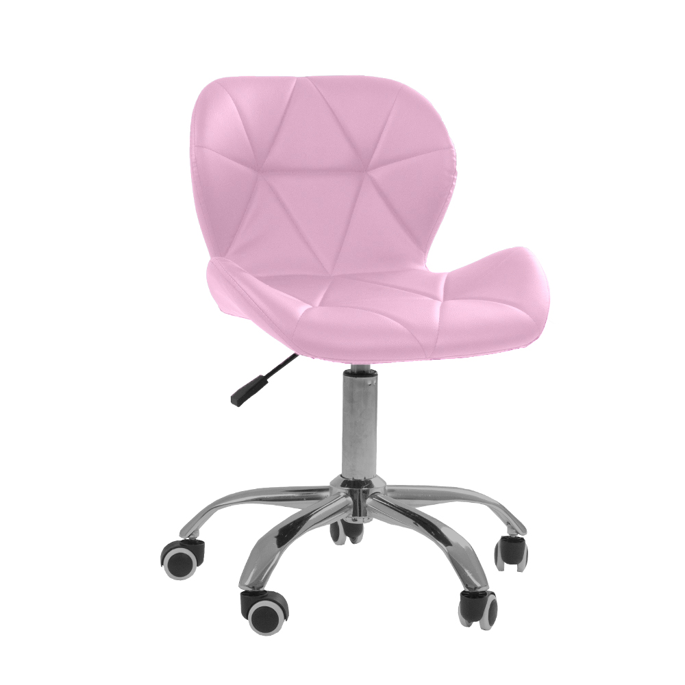 Kit 02 Cadeiras Office Eiffel Slim Ajustável Base Giratória