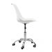 Kit 04 Cadeiras Office Base Cromada Giratória Saarinen Branco