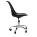 Kit 2 Cadeiras Office Base Cromada Com Rodizio Girat¢ria Saarinen Preto