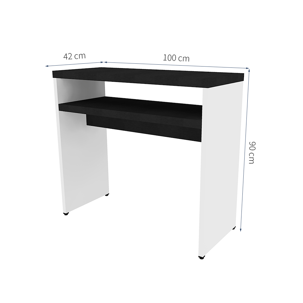 Aparador Natus40 Branco e Preto