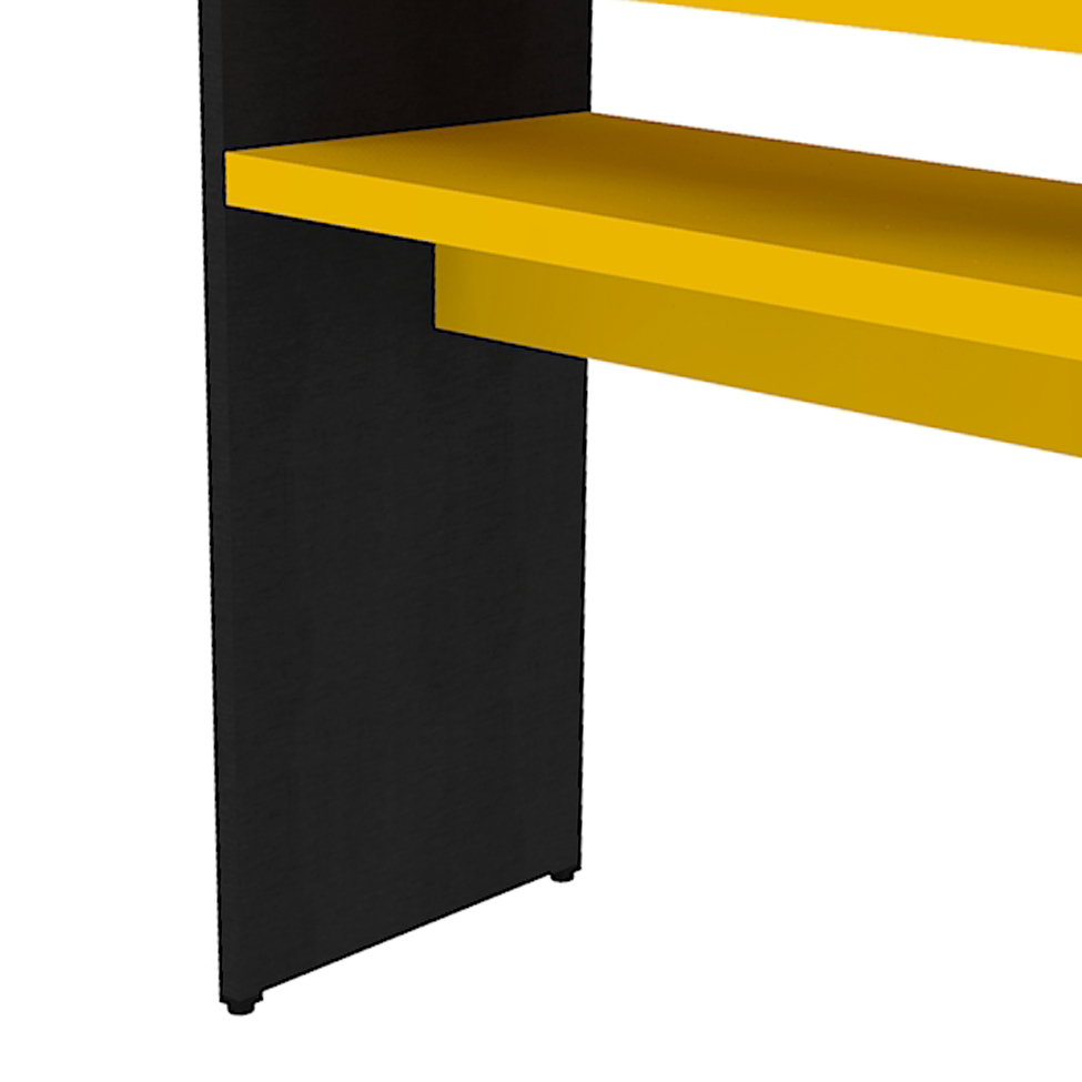 Aparador Natus40 Preto e Amarelo