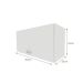 Armário Aéreo KitCubos 1 Porta Branco