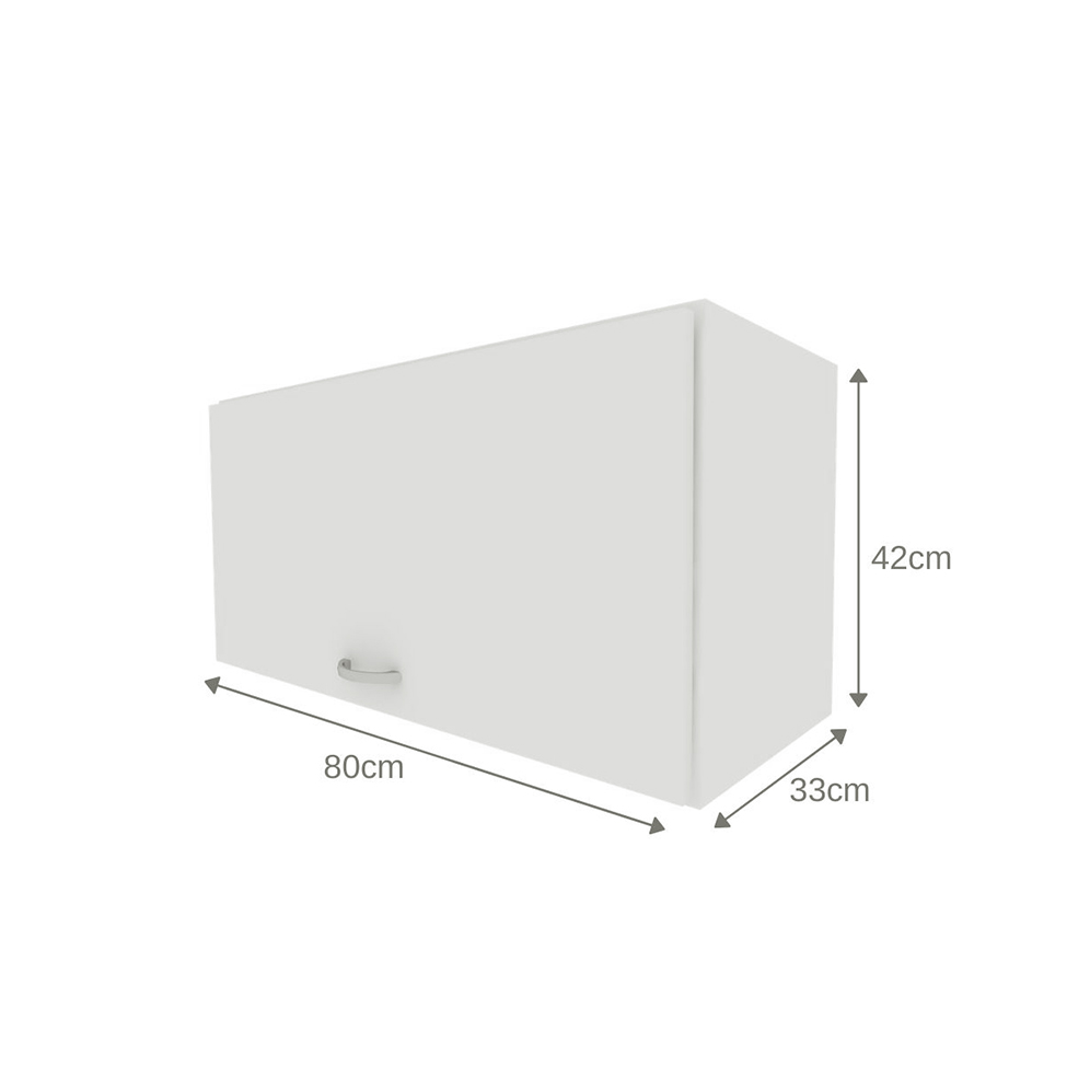 Armário Aéreo KitCubos 1 Porta Branco