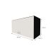Armário Aéreo KitCubos 1 Porta Preto e Branco