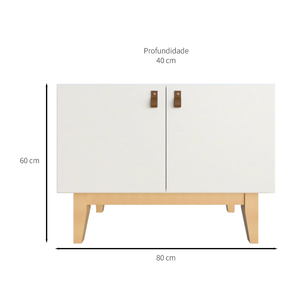 Armário Infantil Tango 2 PT Branco