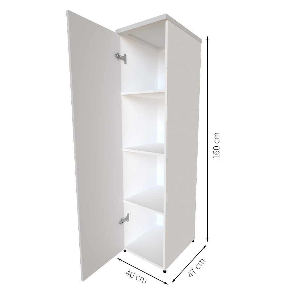 Armário de Escritório Corp 1 PT Branco 160 cm