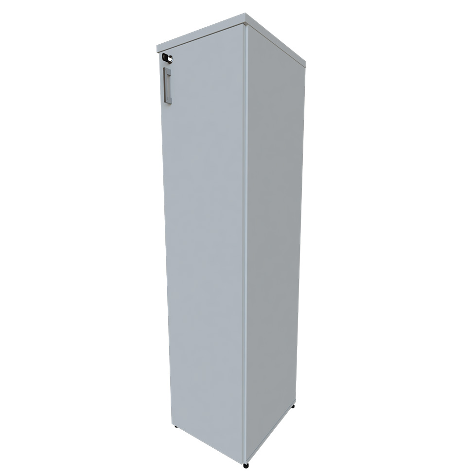 Armário de Escritório Corp 1 PT Cinza Cristal 160 cm