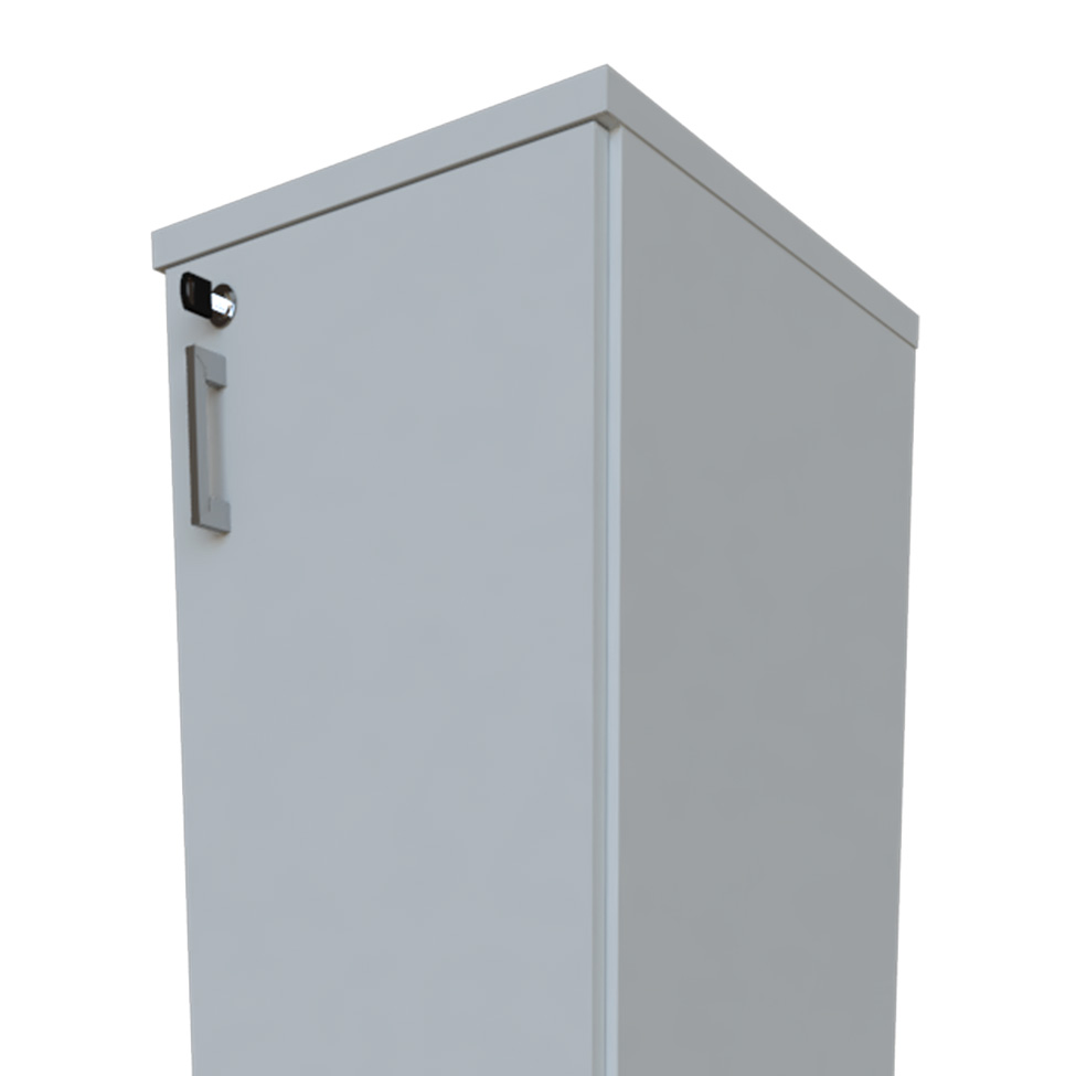 Armário de Escritório Corp 1 PT Cinza Cristal 160 cm