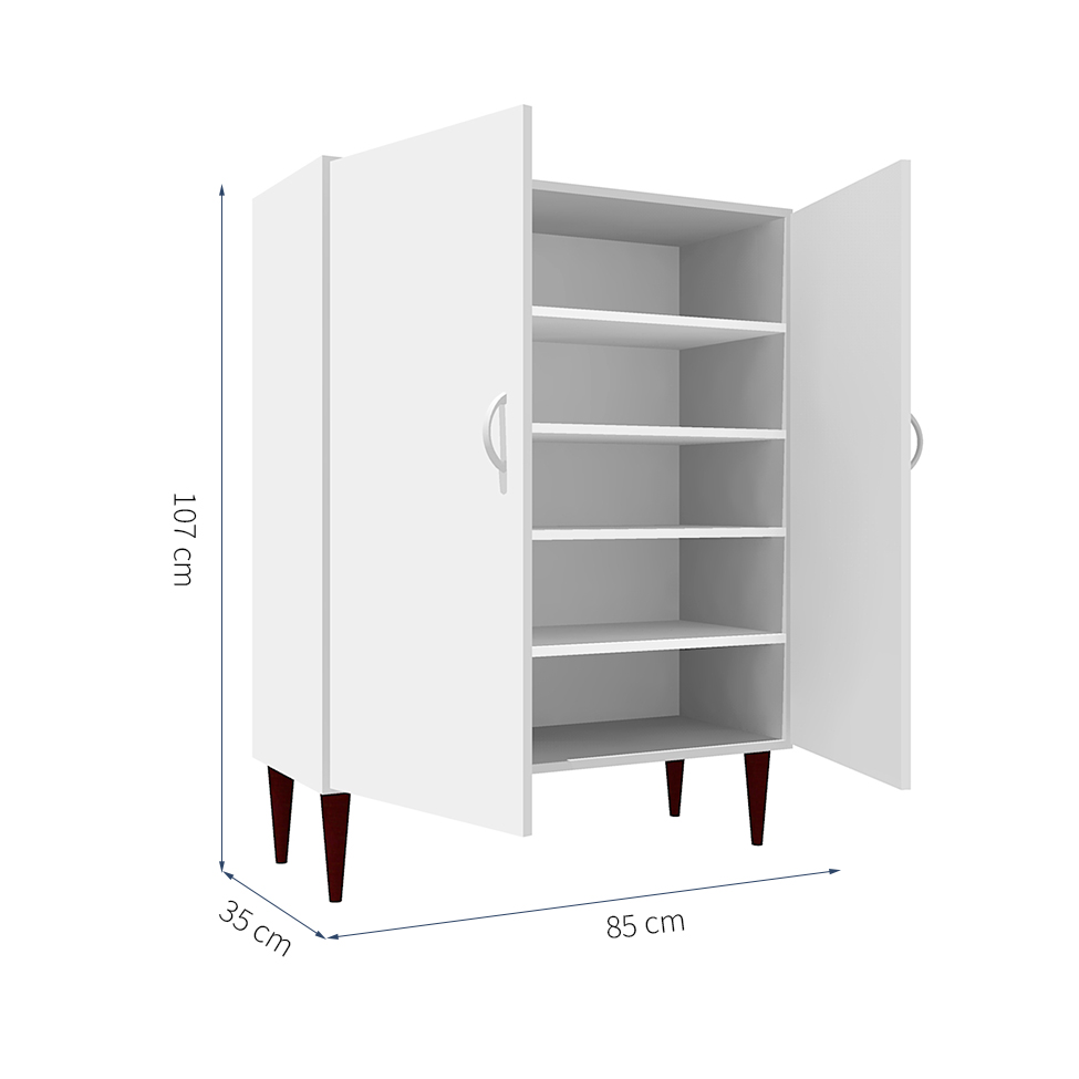 Armário de Escritório KitCubos 2 PT Branco