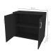 Armário de Escritório KitCubos 2 PT Preto 75 cm