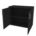 Armário de Escritório KitCubos 2 PT Preto 75 cm