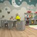 Banco Infantil KitCubos Cinza