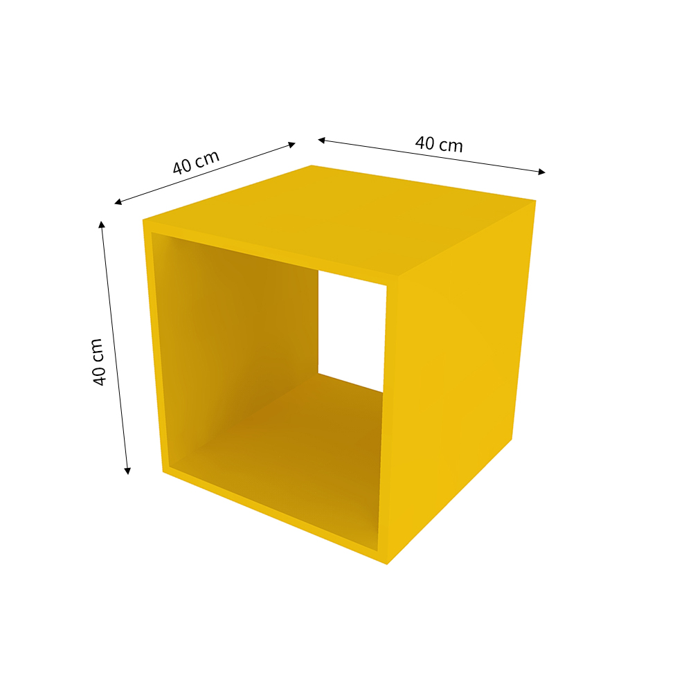 Nicho Quadrado Cubo II Amarelo