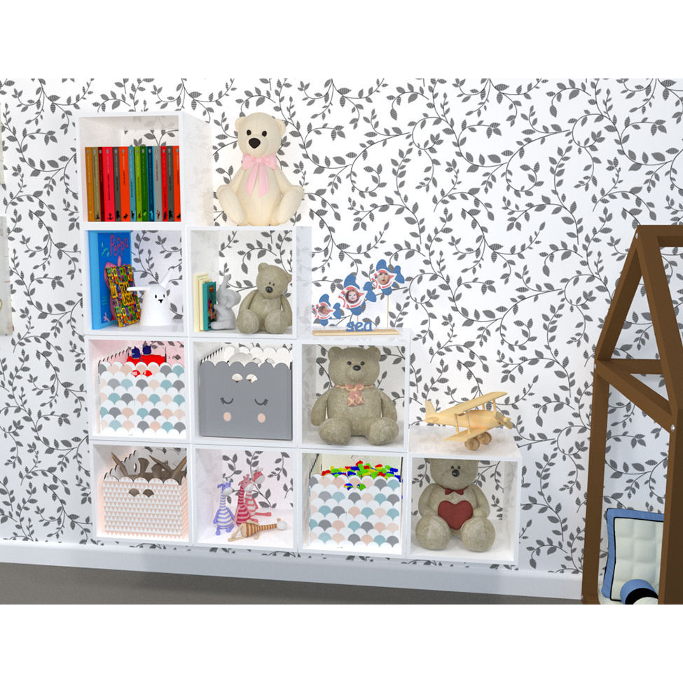 Nicho Quadrado Cubo II Branco