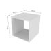 Nicho Quadrado Cubo II Branco