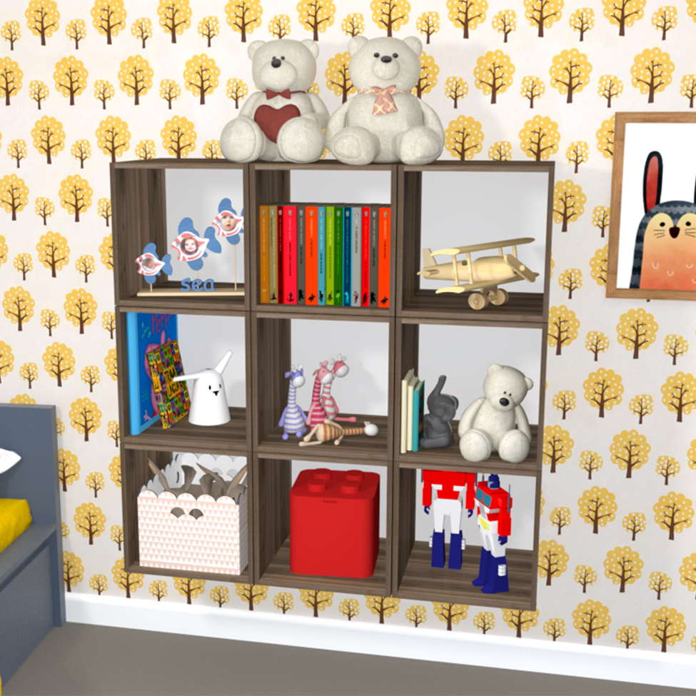 Nicho Quadrado Cubo III Ameixa Negra