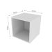 Nicho Quadrado Cubo III Branco