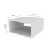 Nicho Retangular Cubo Branco