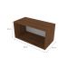 Nicho Retangular Glas Ameixa Negra