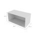 Nicho Retangular Glas Branco