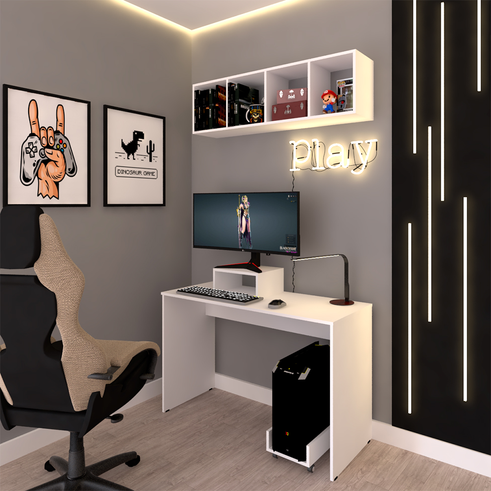 Suporta para Monitor Ciati Branco