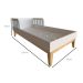 Cama Infantil Milou Branca e Cinza Cristal