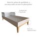 Cama Infantil Milou Branca e Cinza Cristal