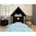 Cama Infantil Montessoriana Casinha Helena Preta