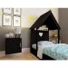 Cama Infantil Montessoriana Casinha Helena Preta
