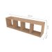 Conjunto com 2 Nichos Ciati Carvalho Mel