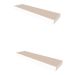 Conjunto com 2 Prateleiras Corp Branco 50 cm
